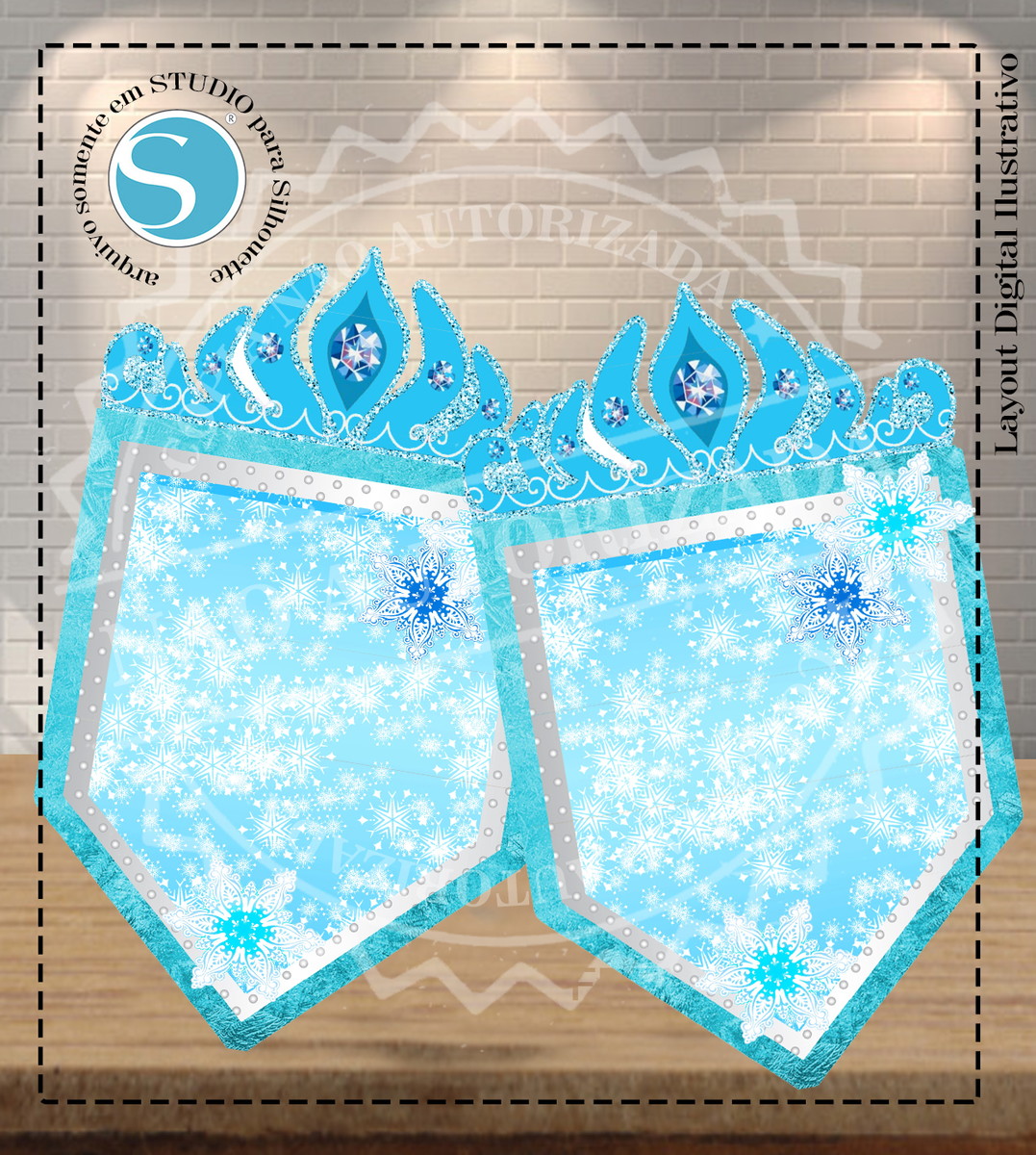 BANDEIROLA FROZEN - ARQUIVO DIGITAL