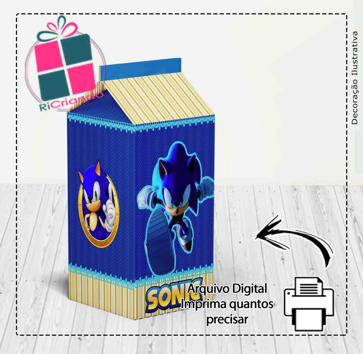 Caixa Milk E Piramide Sonic - Arquivo Digital - Imagem 2