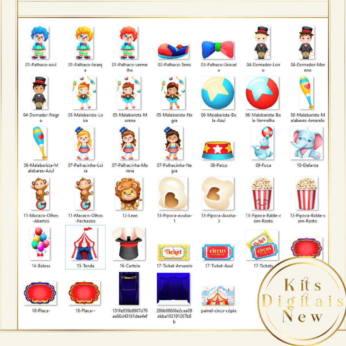 Circo Cute Kit Digital - Imagem 2