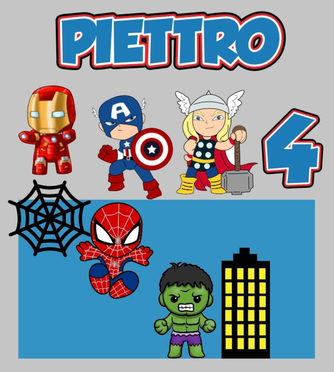 Kit Arquivos de Corte Homem de Ferro, Batman e Vingadores - Imagem 3