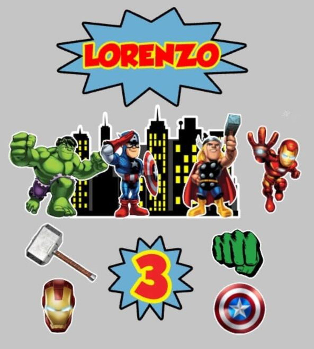 Kit Arquivos de Corte Vingadores, Super Vovô e Homem Aranha