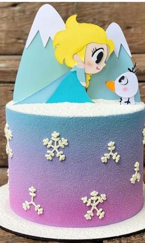 Kit C/ 5 Arquivo D Corte Topo De Bolo Frozen Elza E Olaf 007