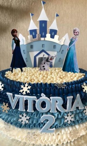 KIT C/ 5 ARQUIVO DE CORTE: TOPO DE BOLO FROZEN 003