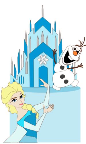 Kit C/ 5 Arquivo De Corte: Topo De Bolo Frozen Elza 006