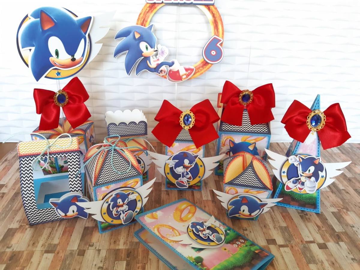 Kit com 5 arquivos de corte 633-KIT FESTA SONIC STUDIO