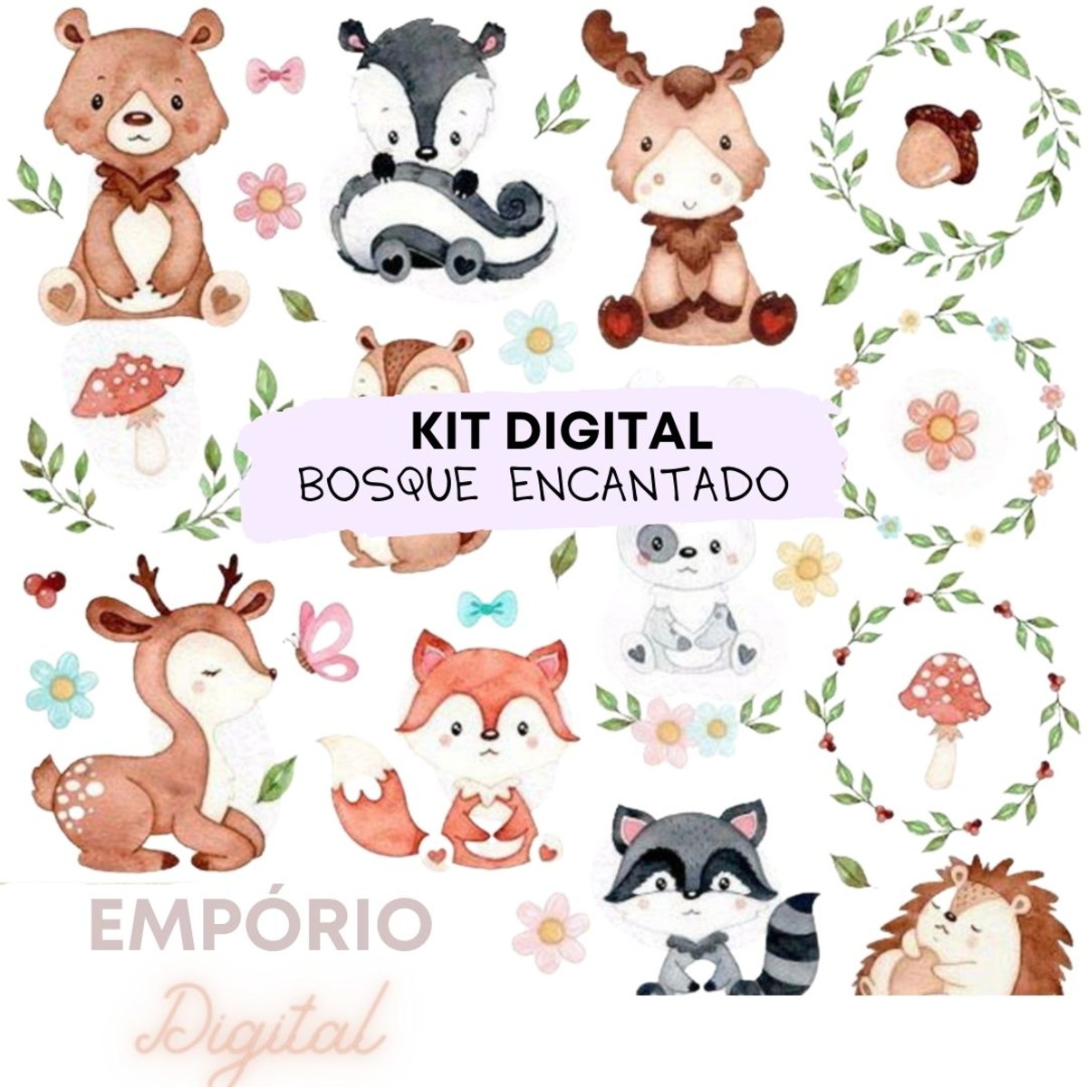 Kit Digital Bosque Encantado