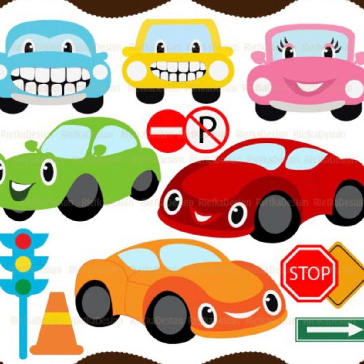 kit Digital Carro Carrinhos PNG- Scrapbook