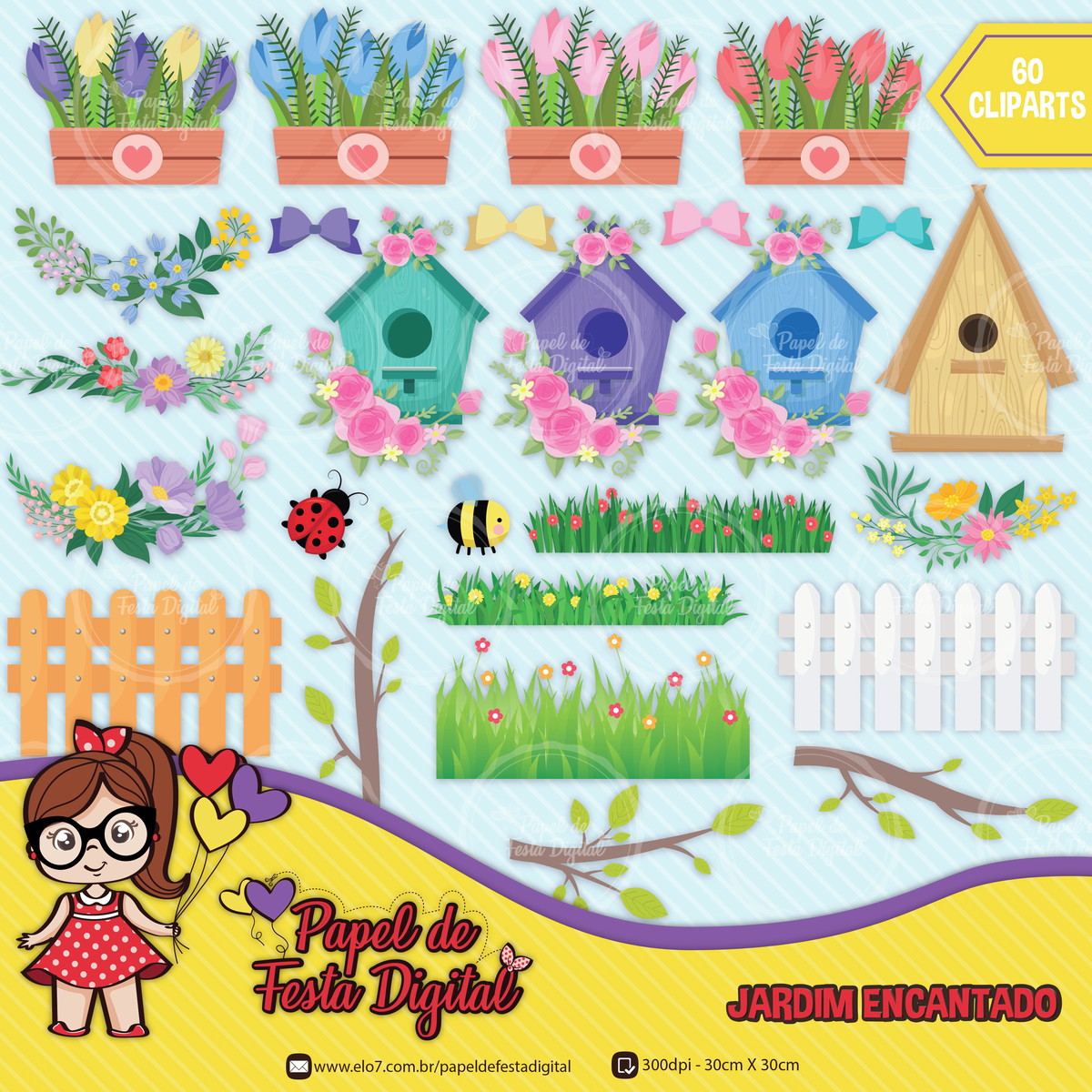 Kit Digital Completo Jardim Encantado - Imagem 3
