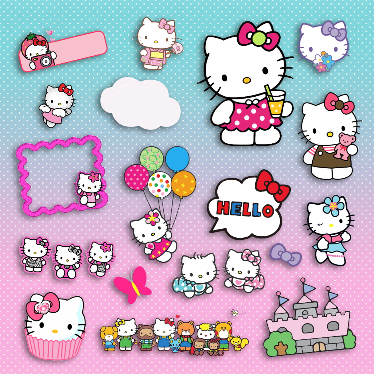 Kit Digital Hello Kitty - Imagem 2