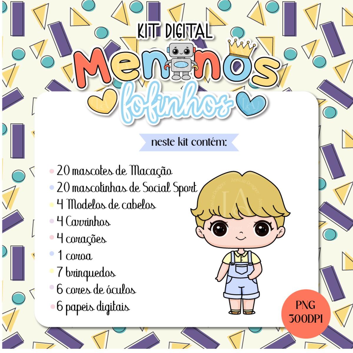 Kit Digital - Meninos Fofinhos - Imagem 2