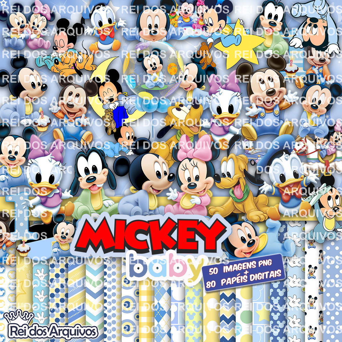 Kit digital Mickey Baby