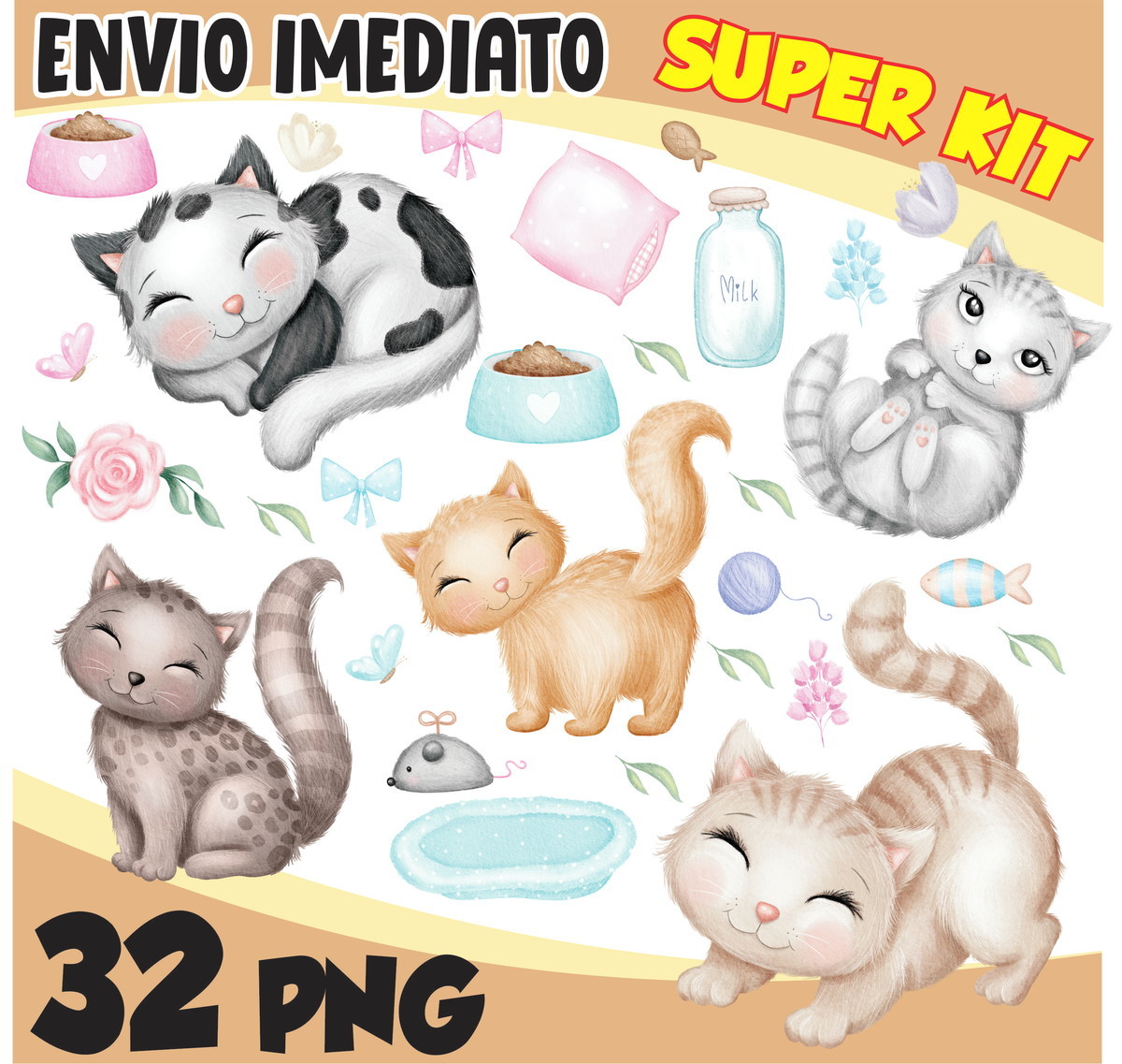 Kit Digital Pet Gatinhos