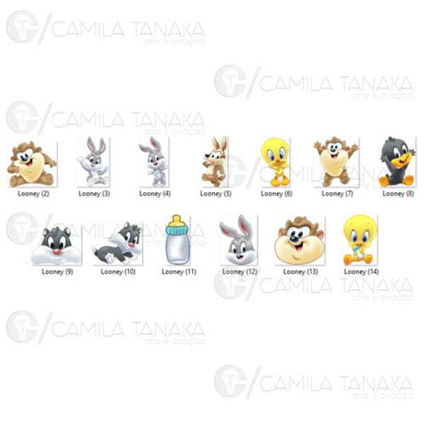Kit Digital Png Looney Tunes Baby (pague 1 Leve 3) - Imagem 2