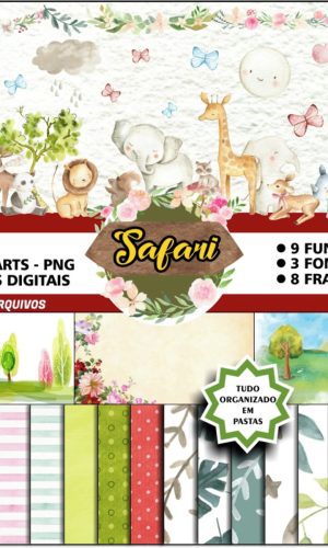 Kit Digital SAFARI AQUARELA