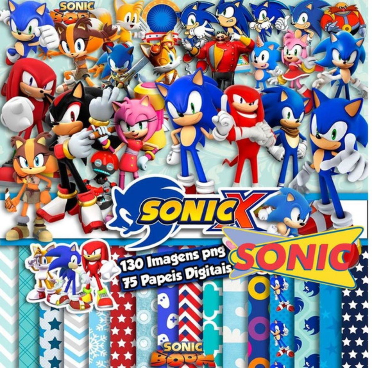 kit Digital Sonic PNG - Scrapbook