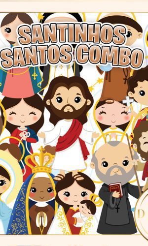 Santinhos Santos Combo Kit Digital