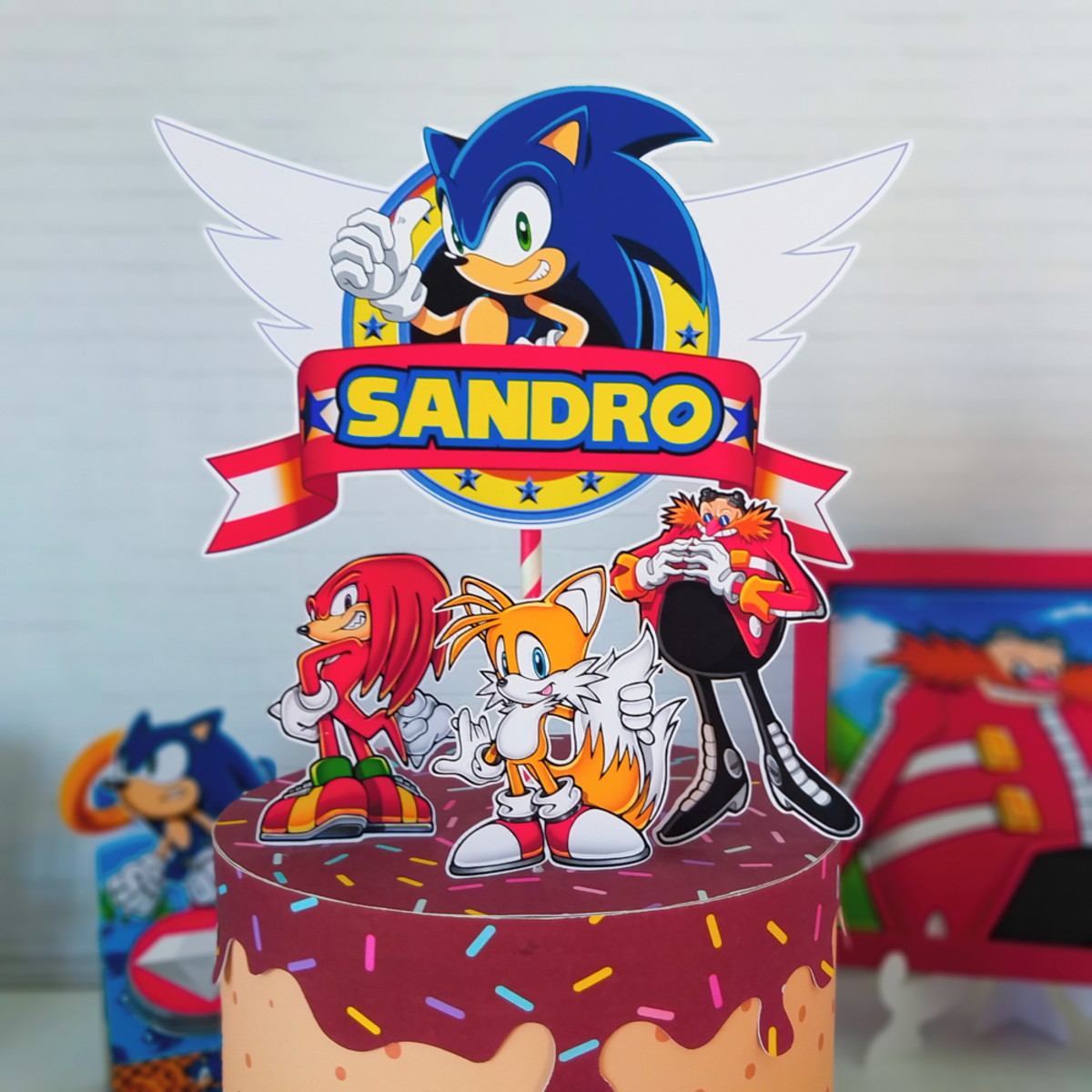 Sonic - Arquivos de Corte Studio e pdf + Fotos 3112 - Imagem 5