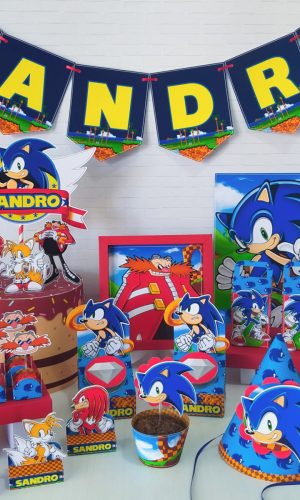 Sonic - Arquivos de Corte Studio e pdf + Fotos 3112