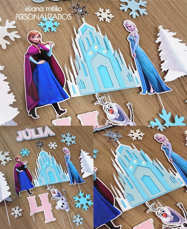 Svg Studio Fcm Cwprj Dxf Ttf Png Kit Dig Topo Frozen Castelo - Imagem 2