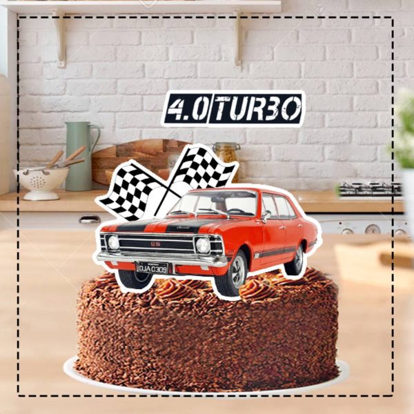 Topo de Bolo Carros Antigos 4712 - Arquivo Digital