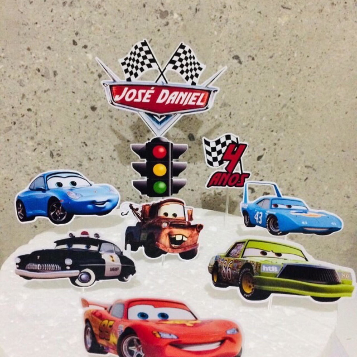 Topper de Bolo Carros (arquivo de Corte) 4 Por 10,00 - Imagem 2