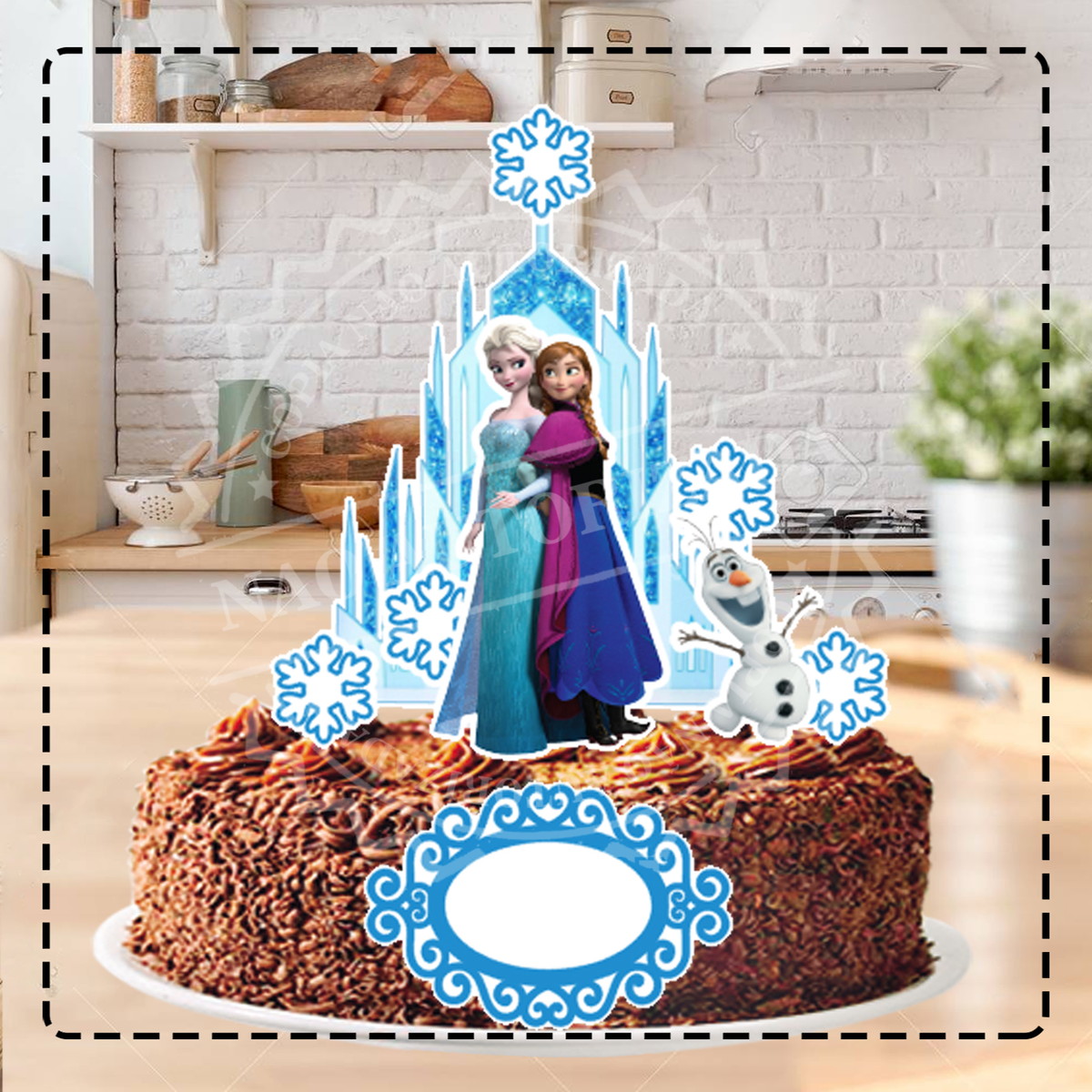 TOPO DE BOLO FROZEN - ARQUIVO DIGITAL