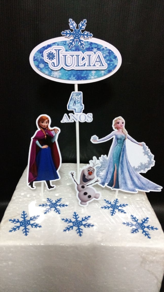 Topo de bolo Frozen - arquivo digital