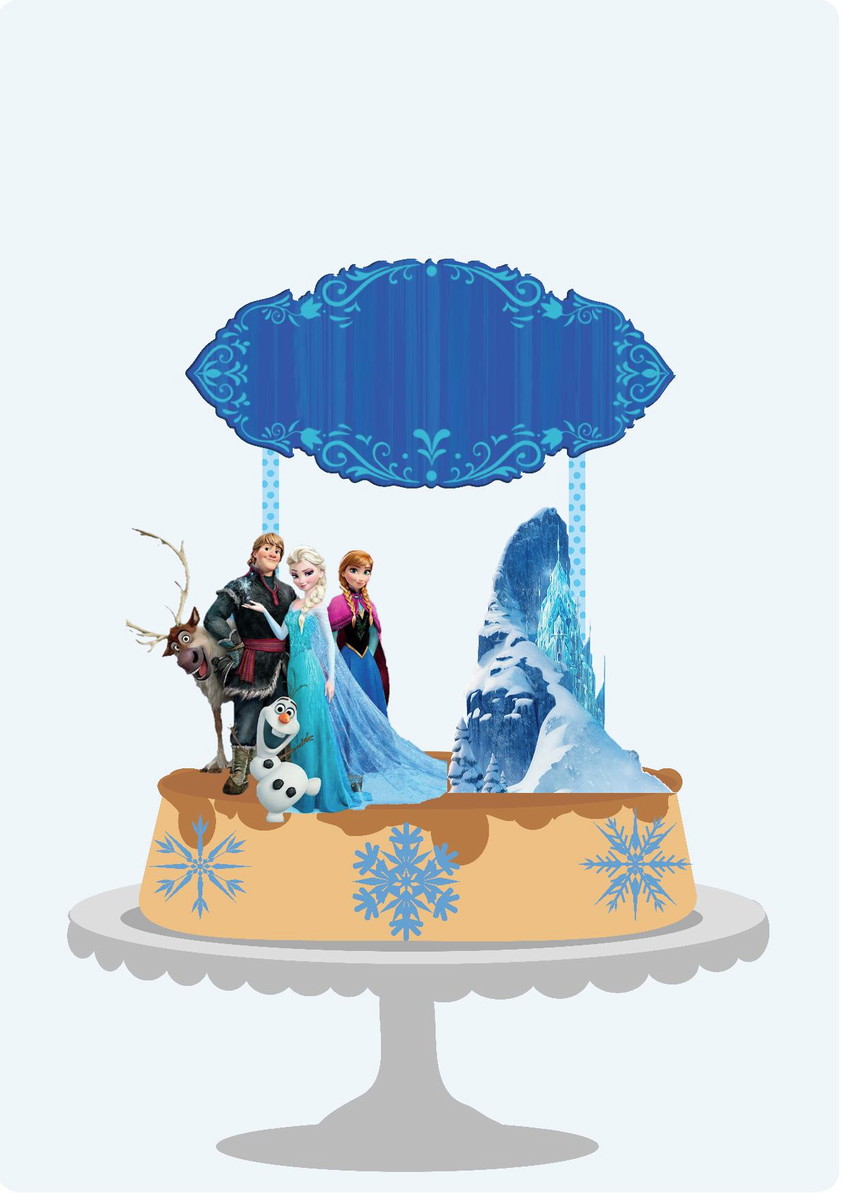 Arquivo Topo de Bolo - Frozen