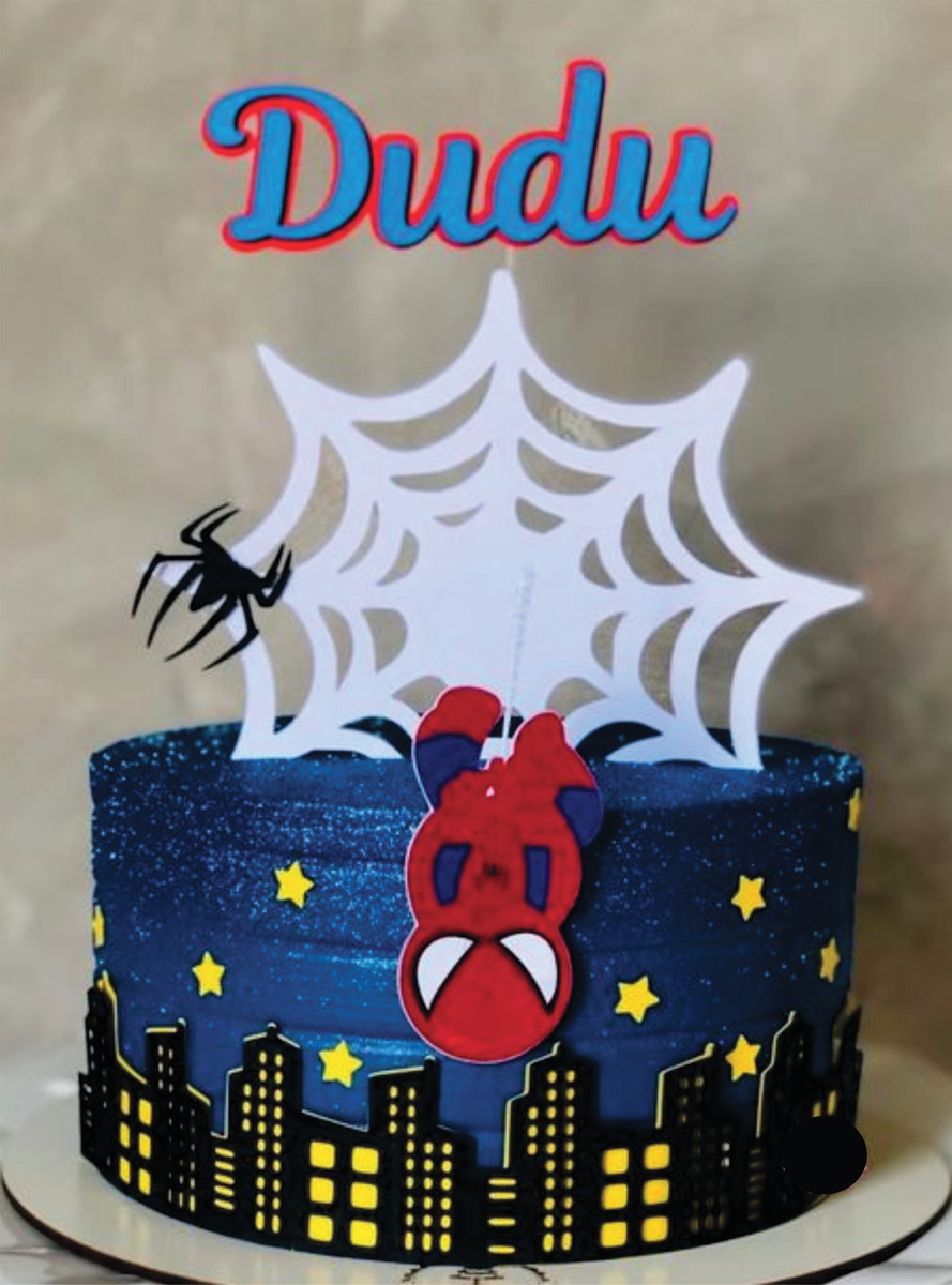 Topo de Bolo Homem Aranha Arquivo de Corte