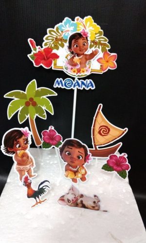 Topo de bolo Moana Baby - arquivo digital
