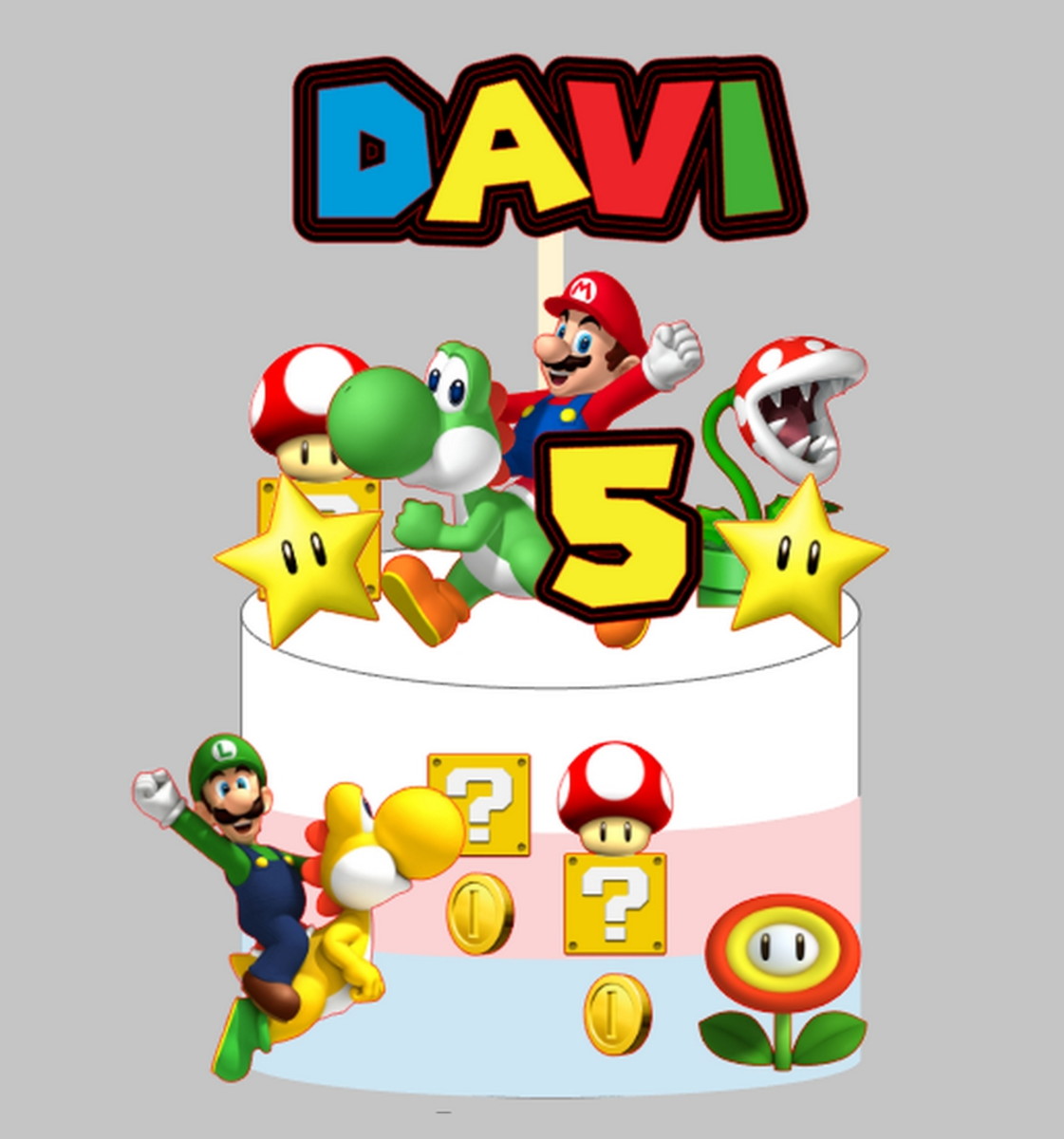 Topo Super Mario - Arquivo De Corte Silhouette (cód. T211)
