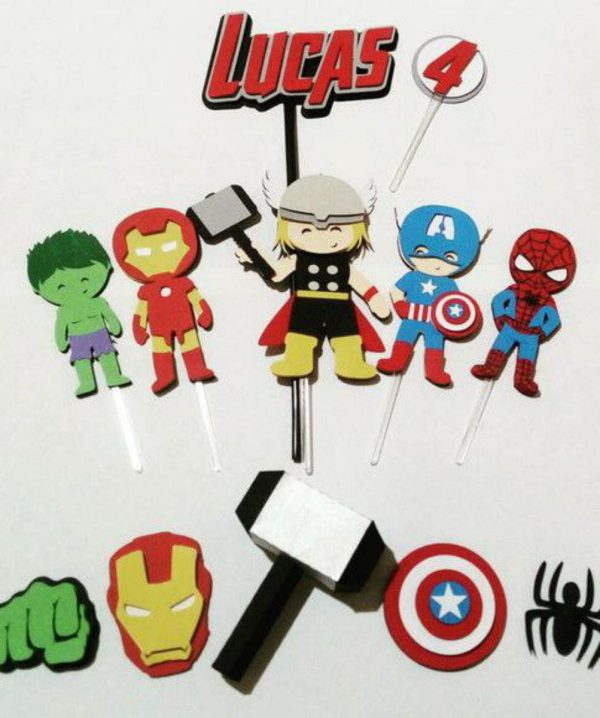 Topo Vingadores Camadas + 4 Arquivos a Sua Escolha