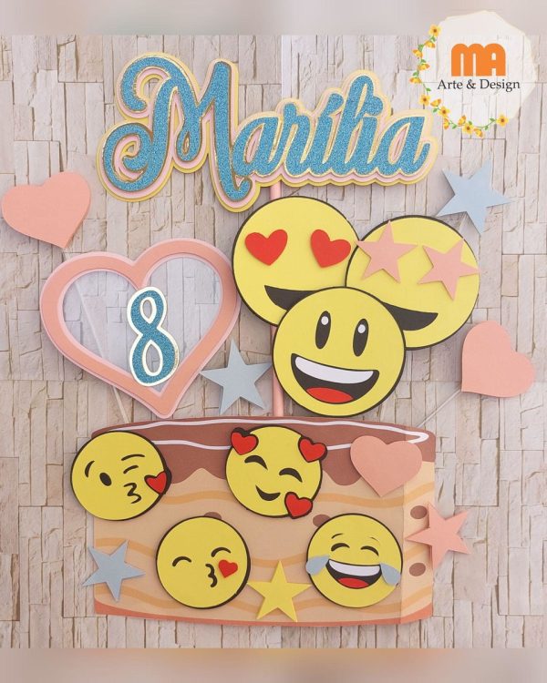 Arquivo de Corte Topo de Bolo Emotion
