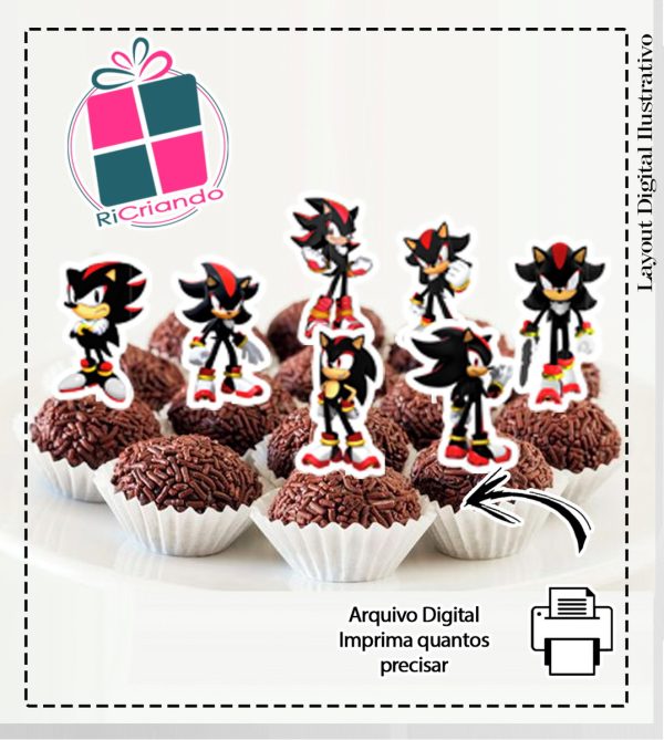 Topper Sonic Shadow - Arquivo Digital