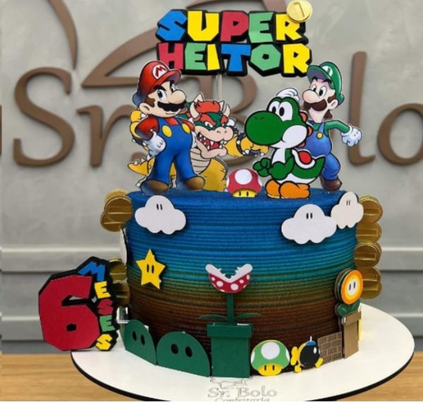 Topper Super Mario 3 + 4 Arquivos a Sua Escolha