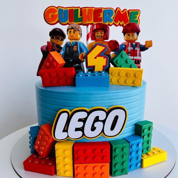 #051 - Arquivo de Corte Topo de Bolo - Lego - Imagem 2