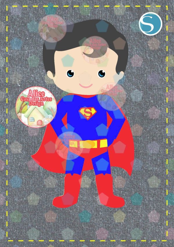 1519 - ARQUIVO SUPERMAN CUTE CAMADAS - STUDIO