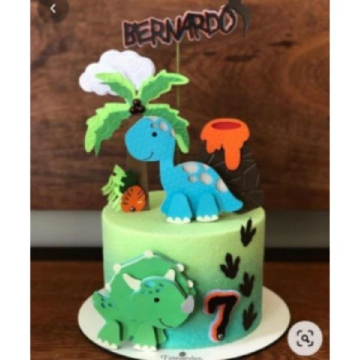 #2033 Arquivo corte Topo de Bolo Dinossauros CAMADAS STUDIO