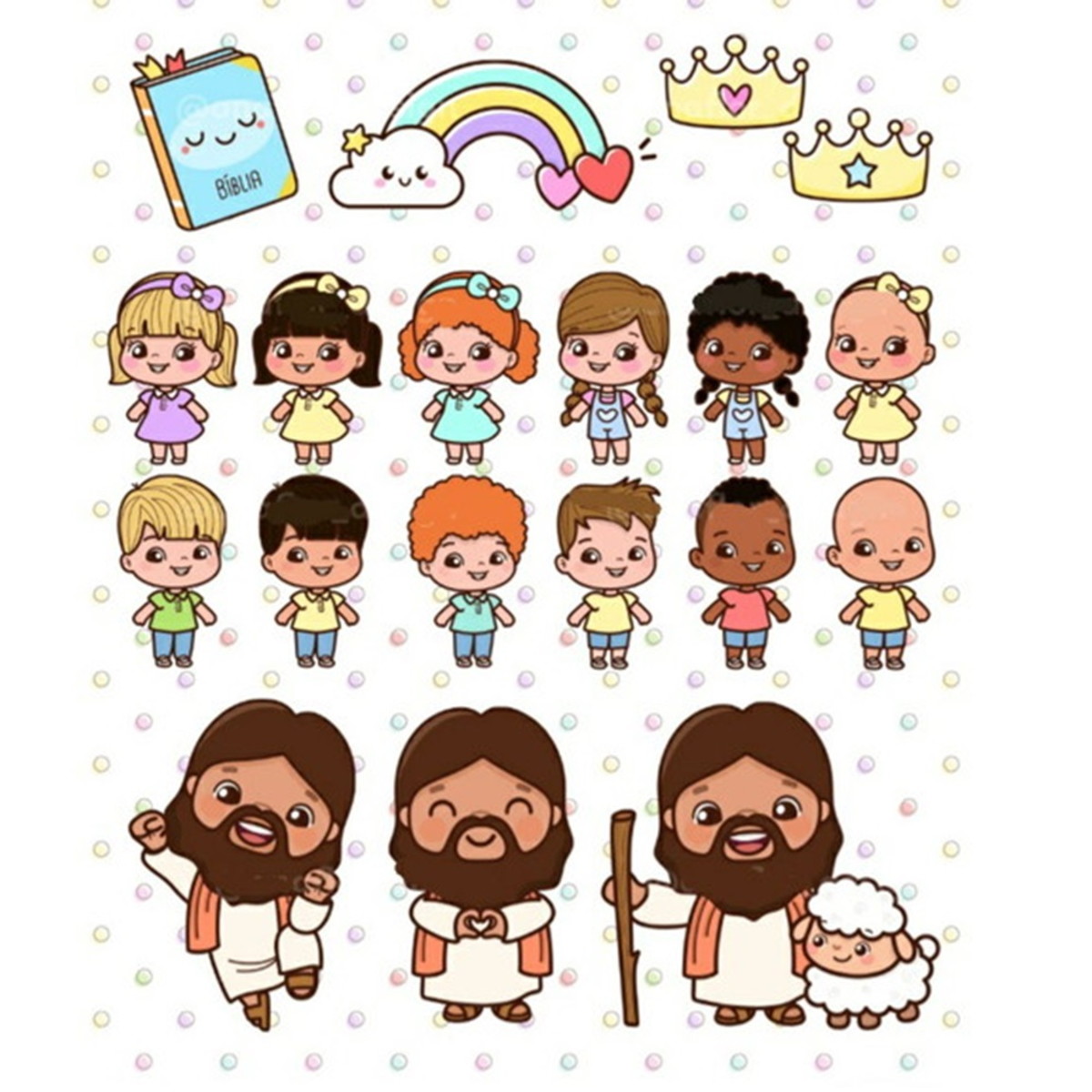 26- Kit Digital Crianças De Jesus Cristã -pdf E Png - Imagem 5