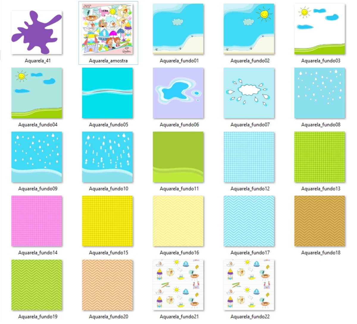 AQUARELA DO BRASIL CRIANÇAS KIT DIGITAL