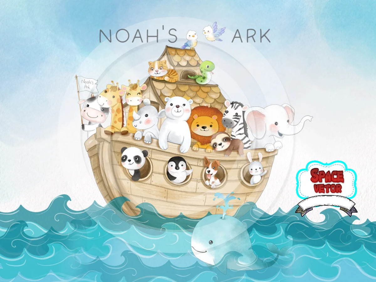 Arca de Noé Aquarela Kit Digital Compre 1 Leve 3