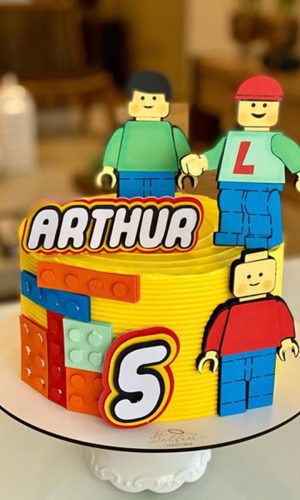 Arquivo Corte Silhouette - Topo de bolo Lego 2