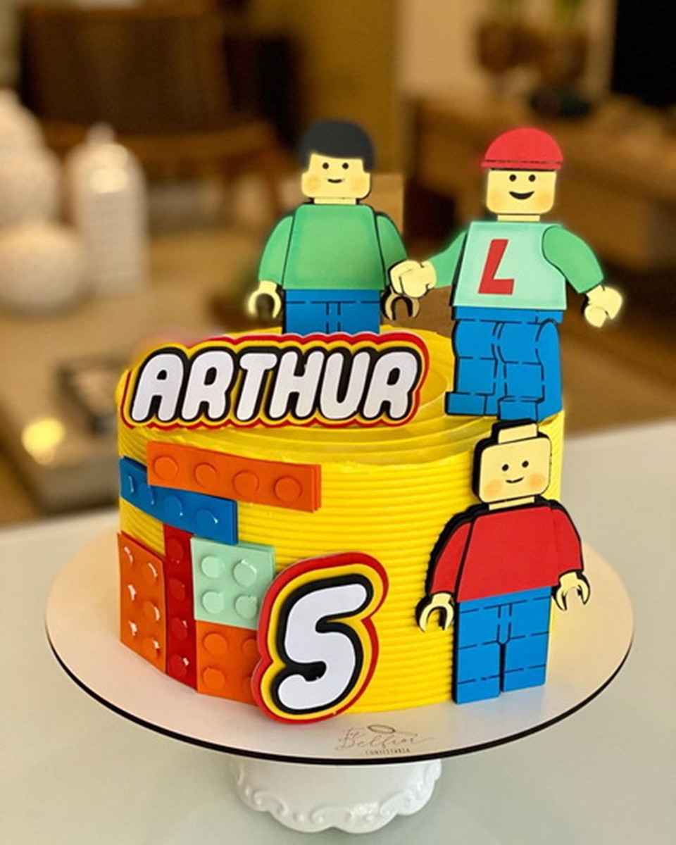 Arquivo Corte Silhouette - Topo de bolo Lego 2