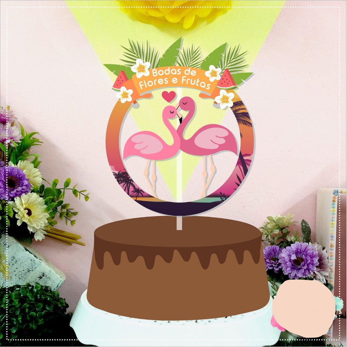 Arquivo Corte -Topo bodas de flores e frutas 4 anos-STUDIO