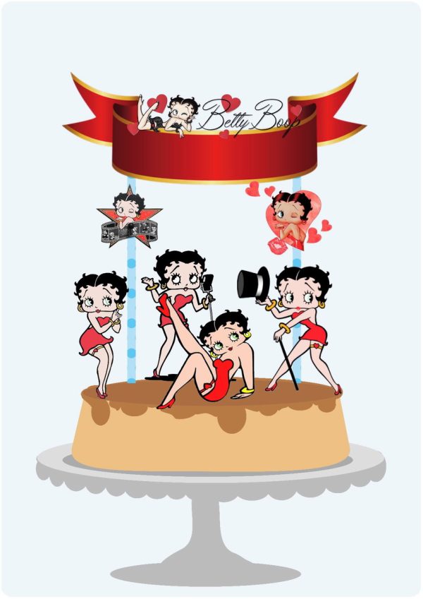 Arquivo Corte - Topo de bolo Betty Boop-STUDIO