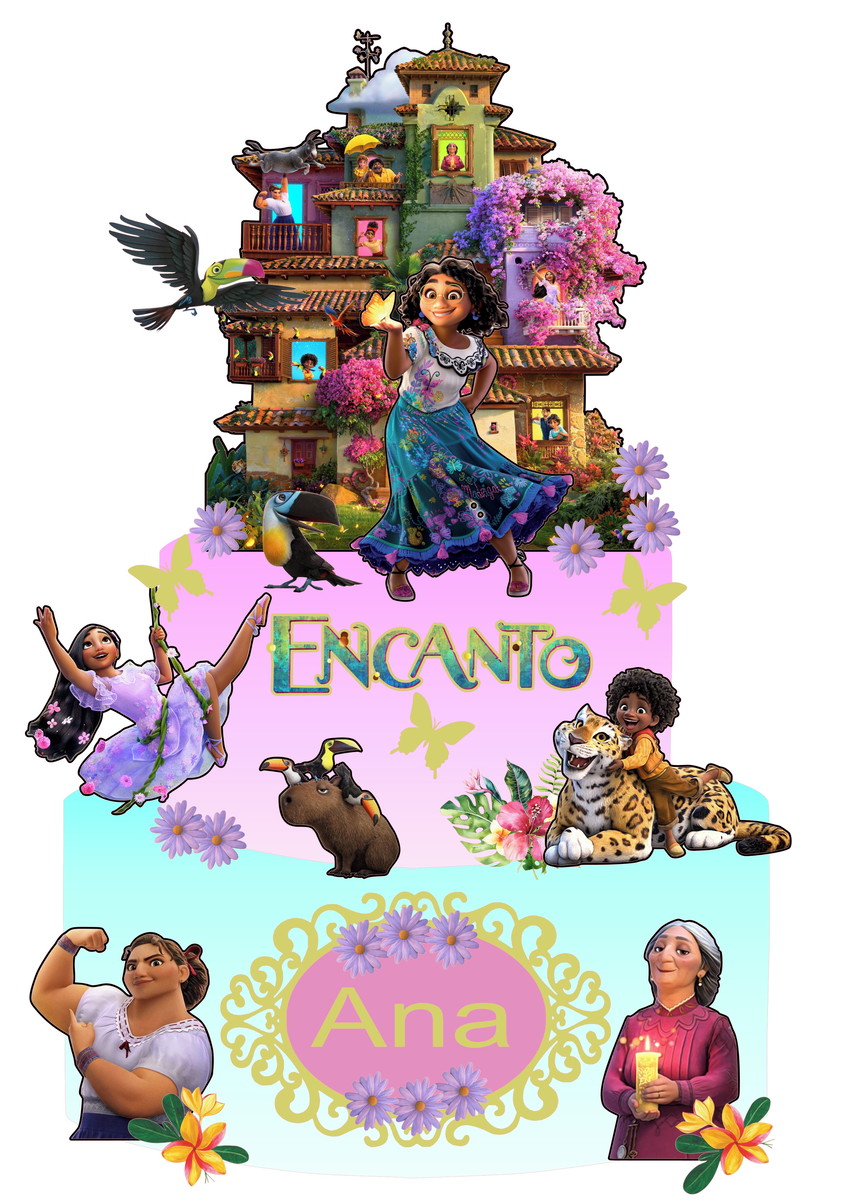 Arquivo Corte: Topo de Bolo Encanto 003