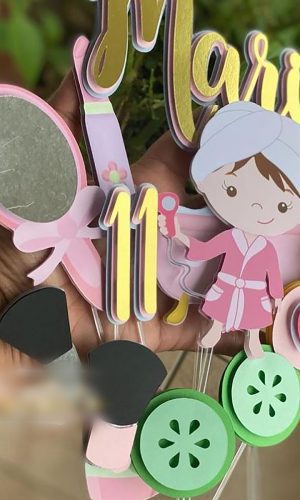 Arquivo Corte: Topo de Bolo Spa Cute 001