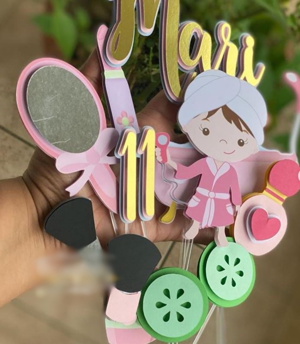 Arquivo Corte Topo de Bolo Spa Cute