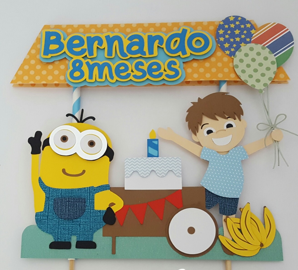 Kit com 5 arquivos de corte: 03-MINIONS TOPO (CAMADAS)