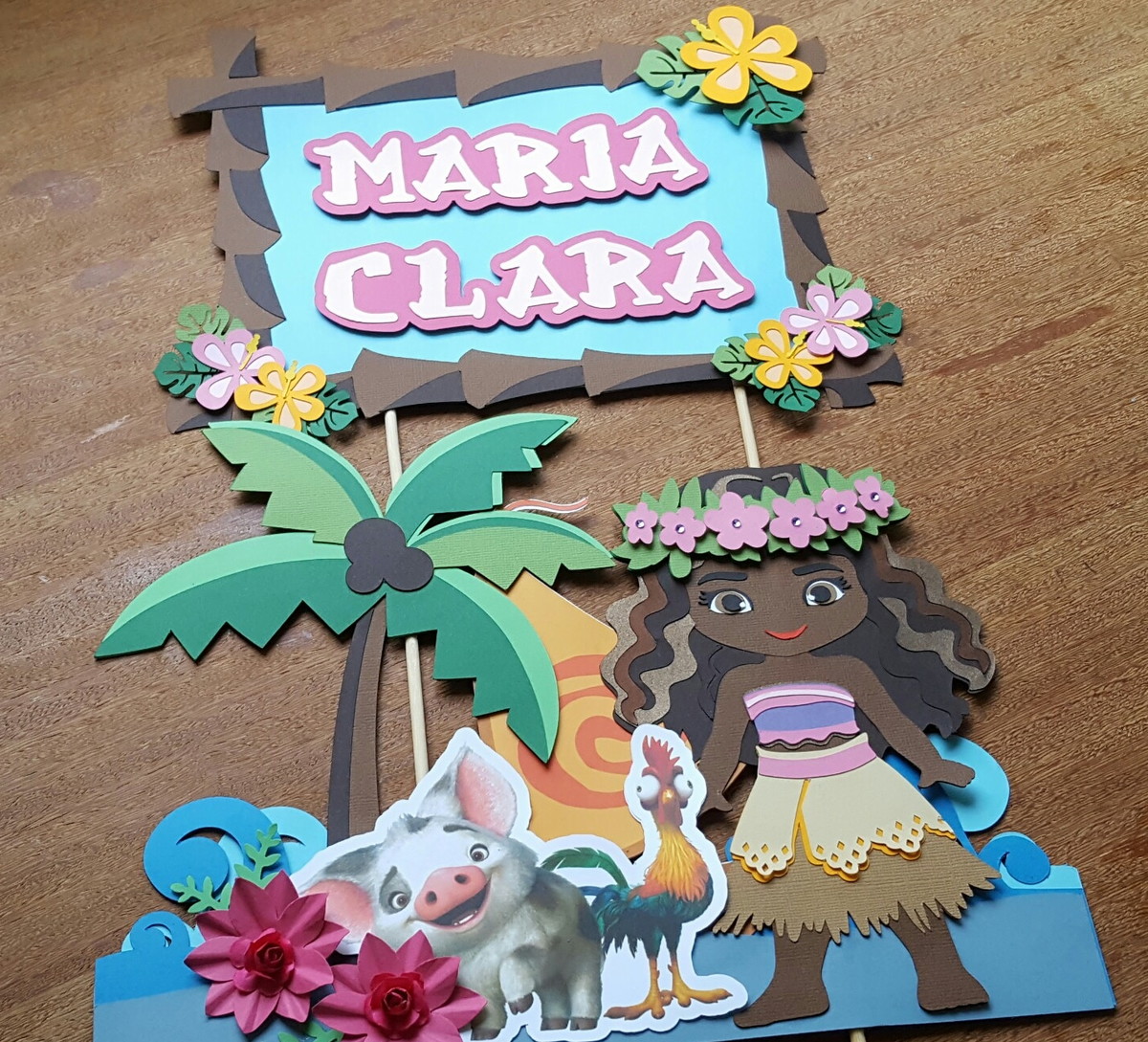 Kit com 5 arquivos de corte: 03-MOANA TOPO (CAMADAS)